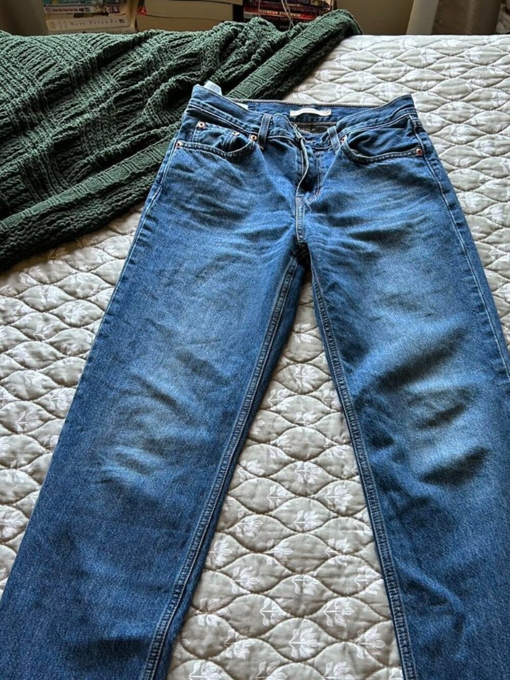 Women's Blue and Navy Jeans